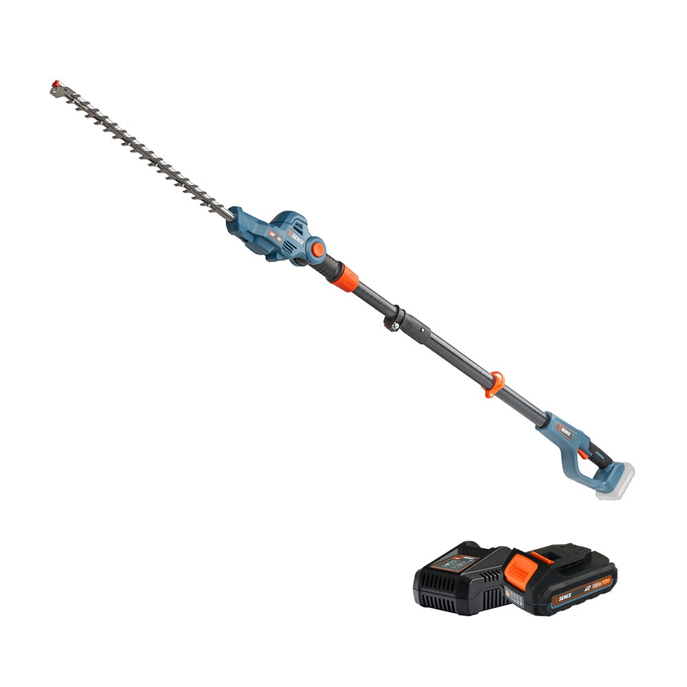 Senix X2 18V 45cm (18") Pole Hedge Trimmer Kit