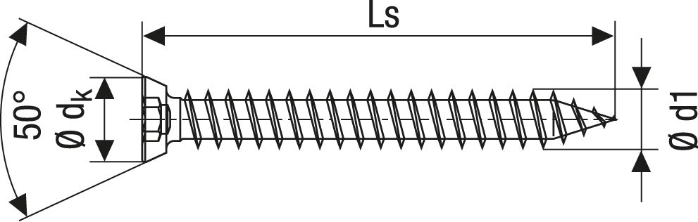 Spax 110mm SPAX-RA Masonry Cylindrical Countersunk Frame Screws (100 Box)