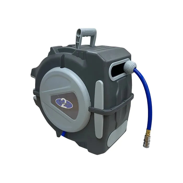 IWATA Retractable Hose Reel 20m X 9.5mm - 1/4" BSP High Flow