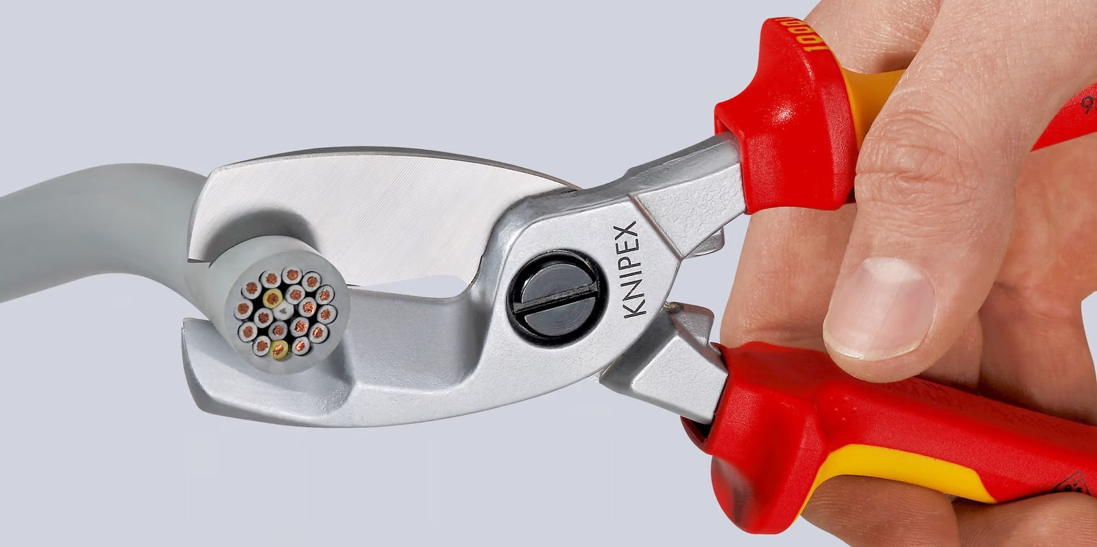 Knipex Cable Shears With Twin Cutting Edge 200mm 1000V VDE