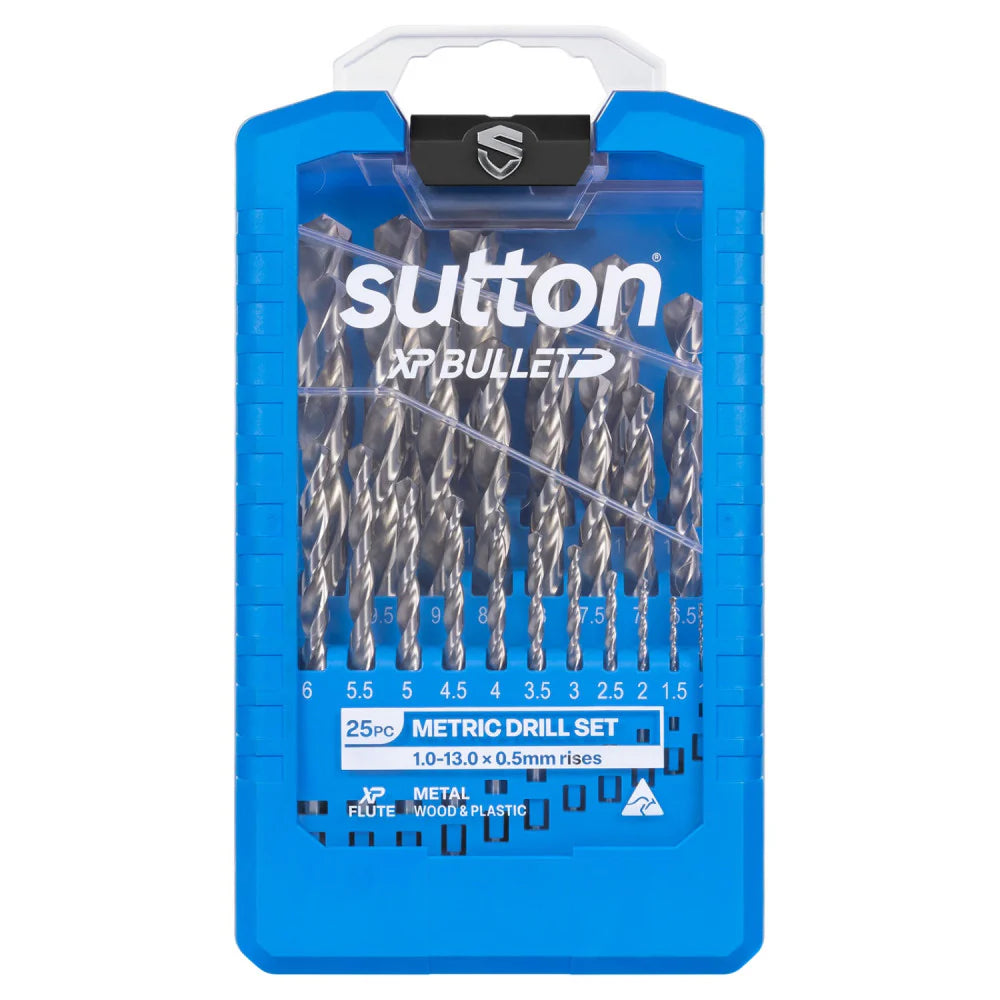 Sutton Tools XP Bullet Jobber Drill 25 Piece Set 1-13 mm