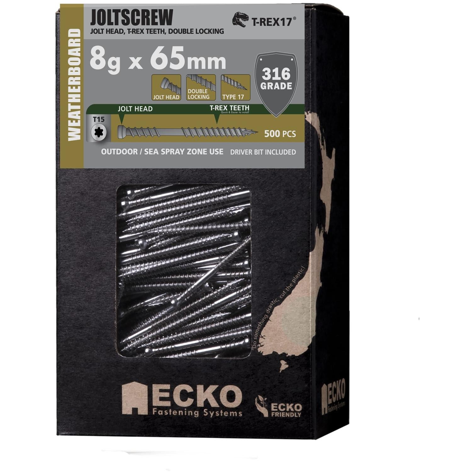 Ecko Joltscrew 8g x 65mm T-REX17® TurboTIP (OUTER OF 6 BOXES)