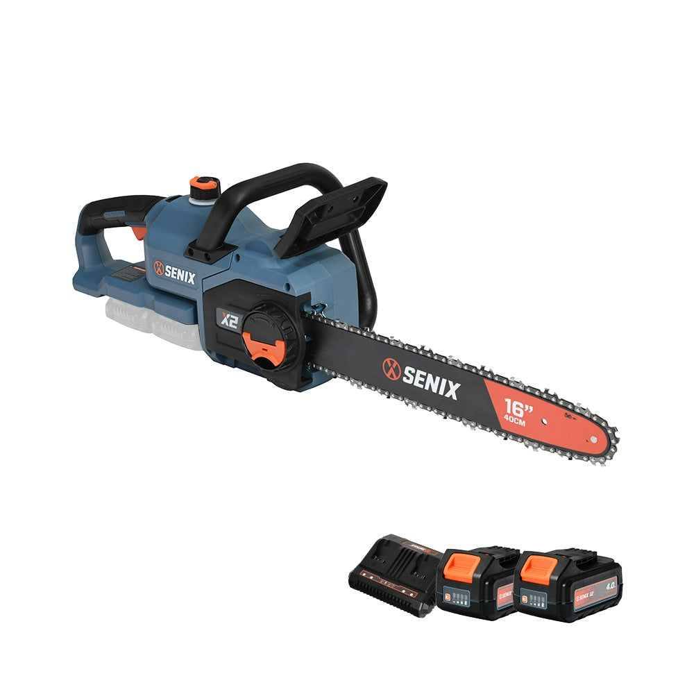 Senix 36V Brushless 40cm (16") Rear Handle Chainsaw Kit