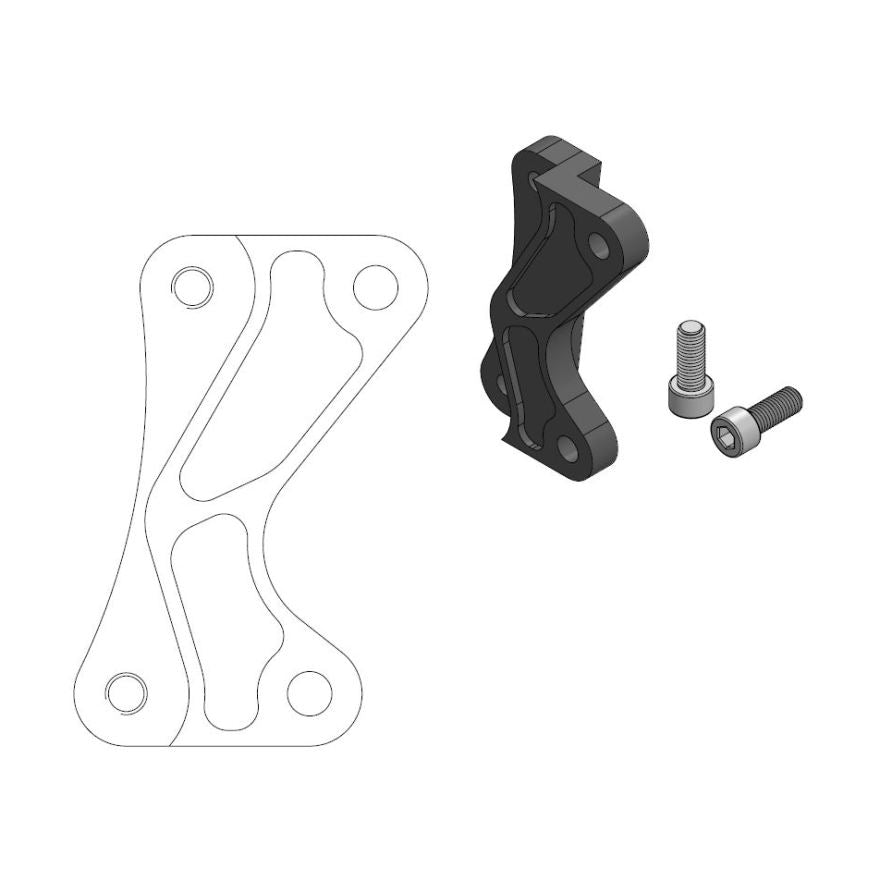 Brake Adapter Moto Master Oversize 320Mm Yamaha Yz125 Yz250 08-16 Yz250F 07-15 Yz450F 08-15 Yz250Fx