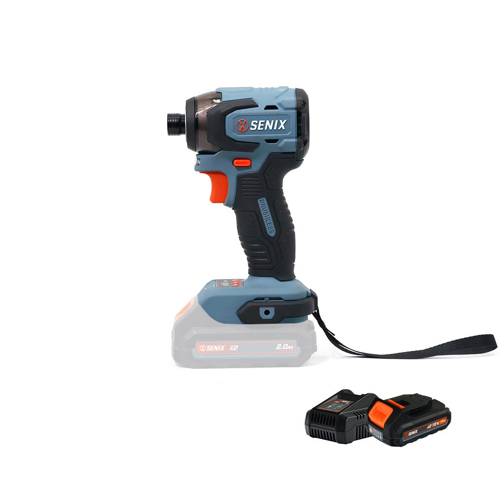 Senix X2 18V Brushless Impact Driver Kit