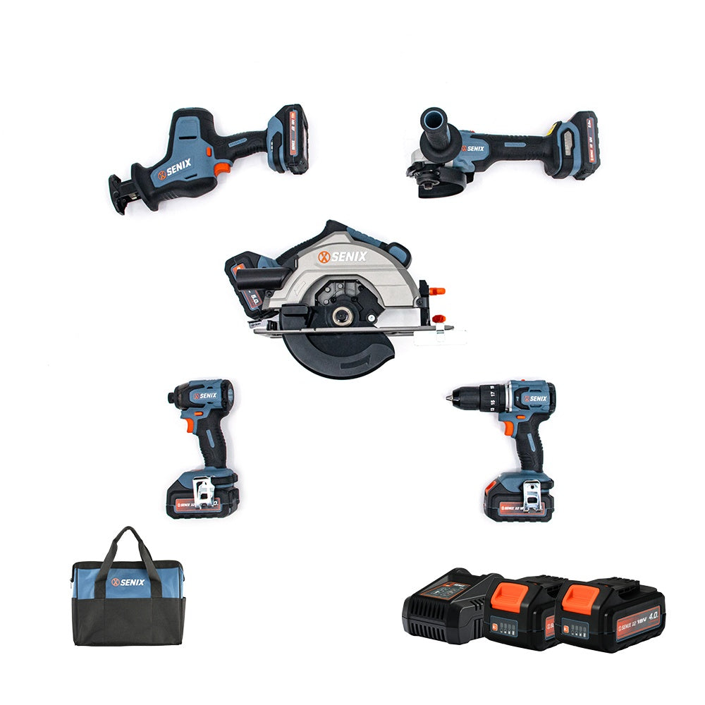 Senix 18V 5 Piece Combo Kit