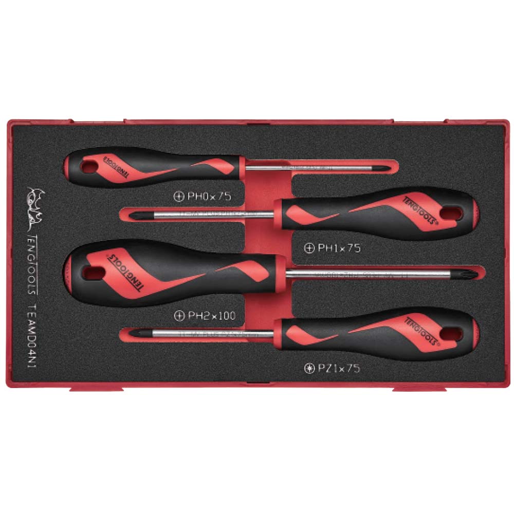 Teng 4Pc Screwdriver Set Ph/Pz