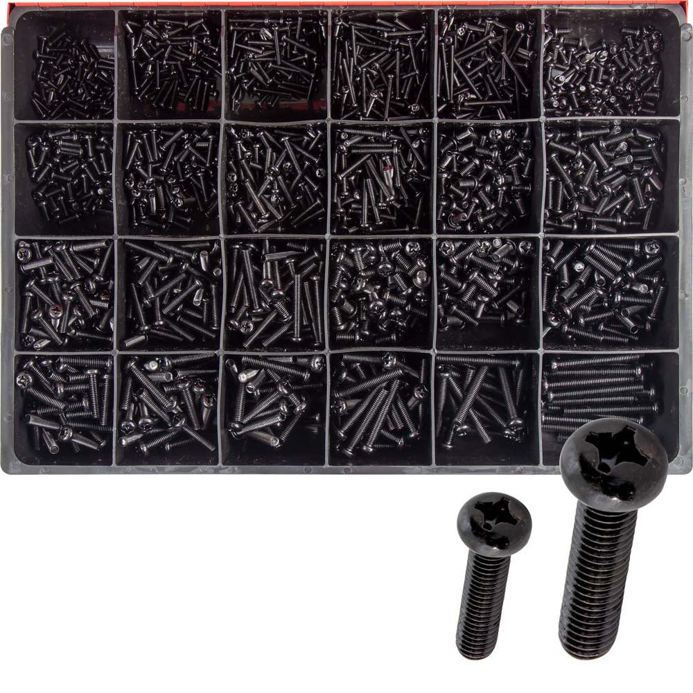 Champion 1785pc Metric Black Machine Screw Master Kit