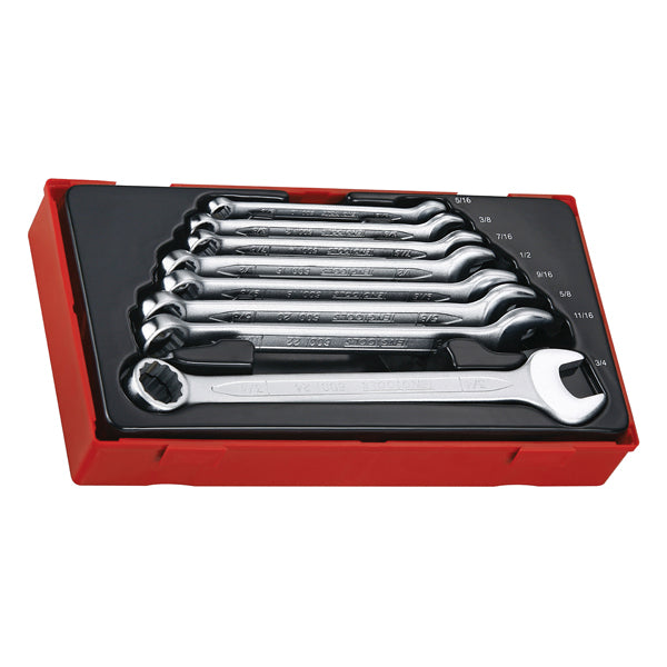 Teng 8Pc Af Combination Spanner Set 5/16-3/4In - Tc-Tray