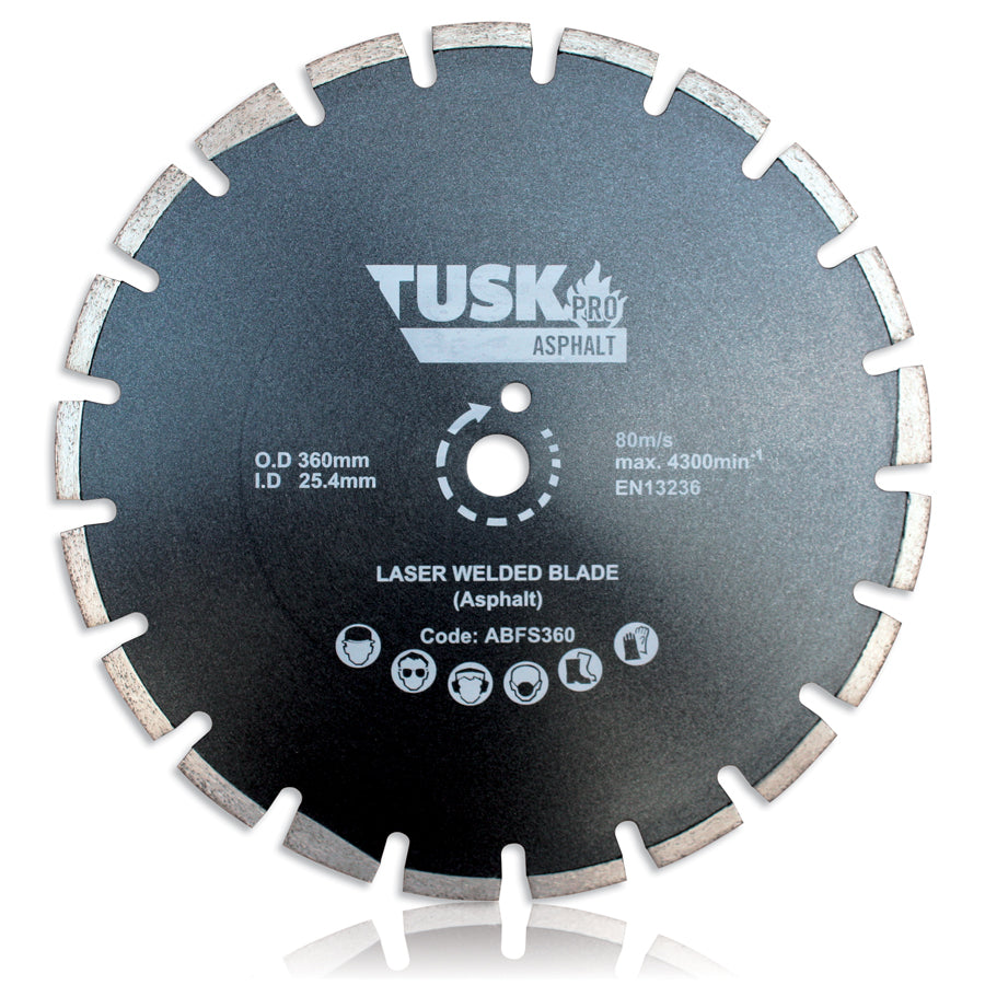 Tusk Asphalt Floor Saw Blades - 410 X 3.4/2.6 X 10 X 25.4Ph