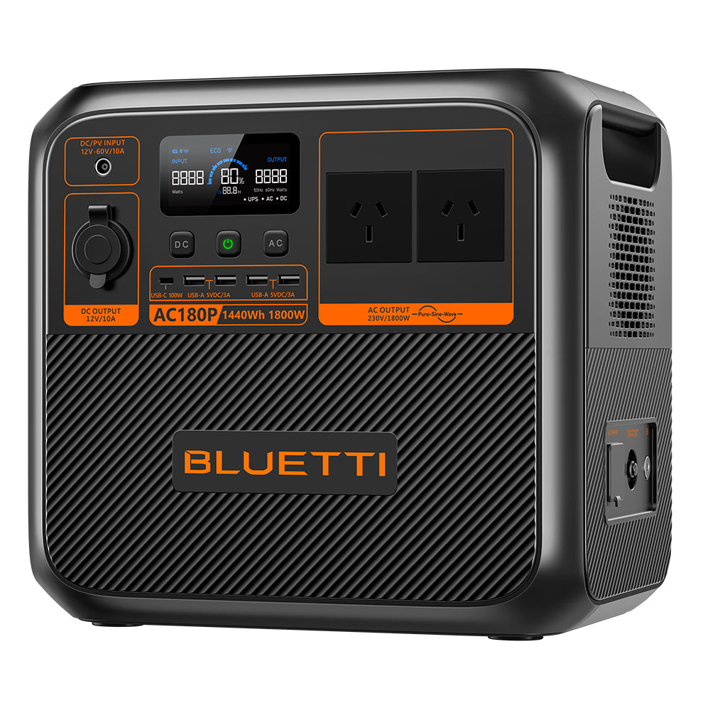 Bluetti Ac180P Home & Portable Power Station | 1800W (2700W Surge) 1440Wh