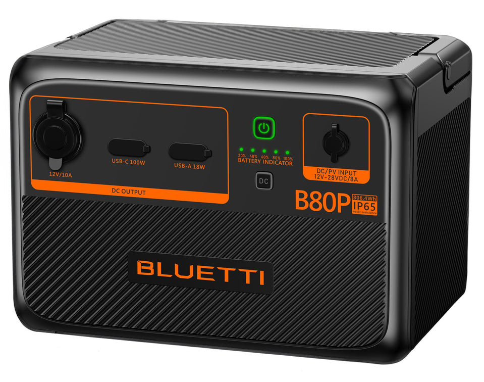 Bluetti B80P Expansion Battery & Usb/12Vdc Power Station | 806Wh - For Ac60P Only
