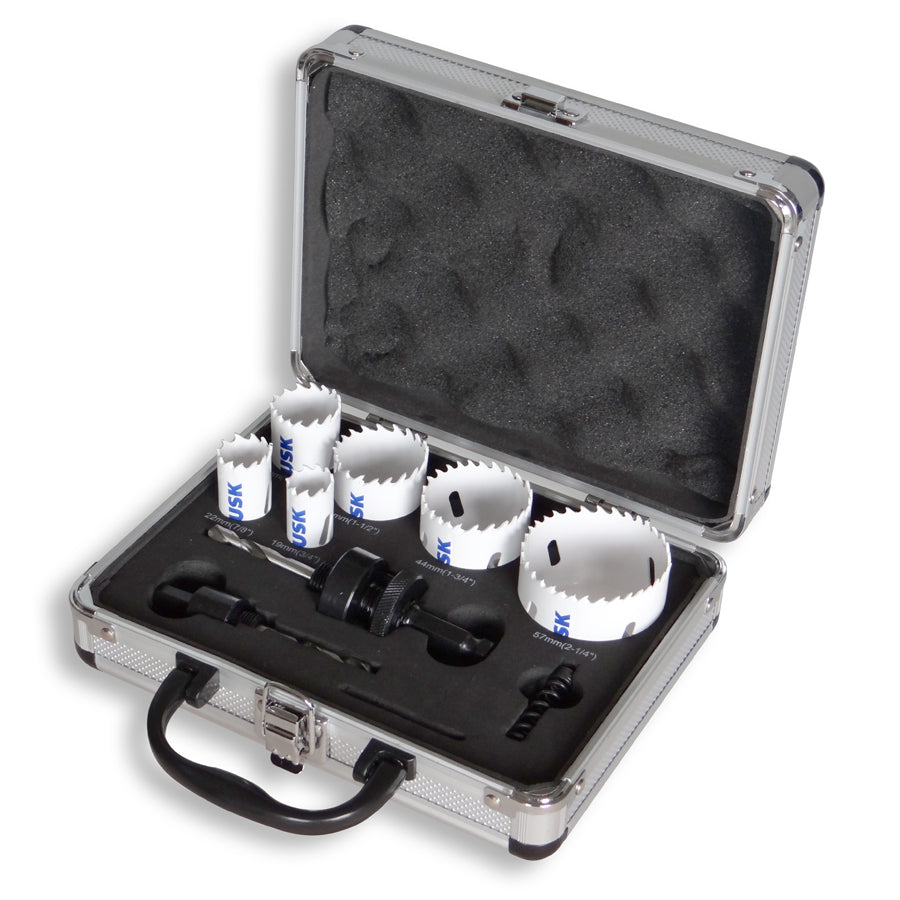 Tusk Bmh Plumber Bi-Metal Hole Saw Set Include: 19 22 29 38 44 57