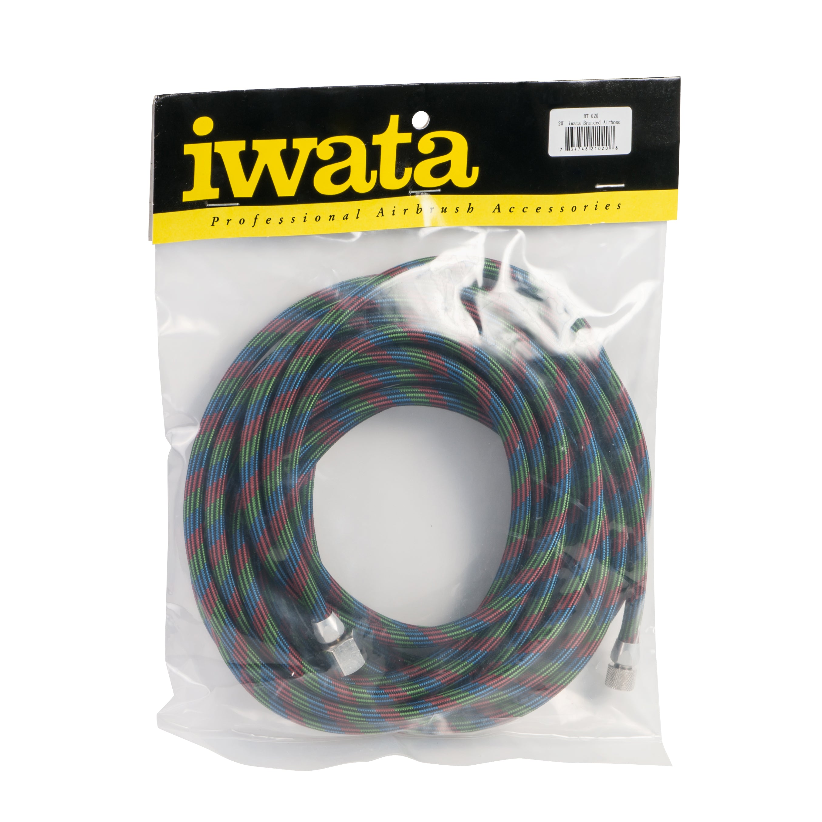 Iwata Airbrush Hose Braided 6M 1/4" X 1/8" Connections