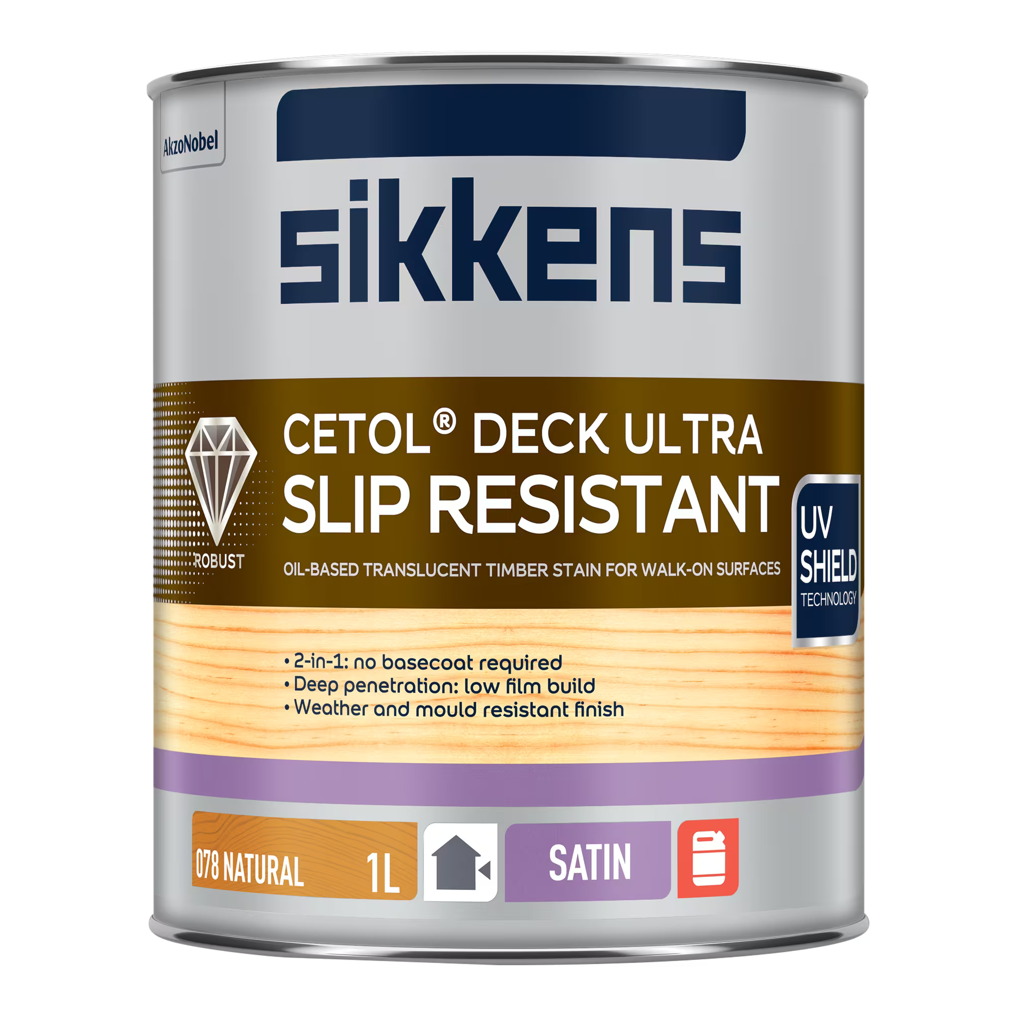 Sikkens Cetol Deck Ultra Slip Resist - Natural 1L