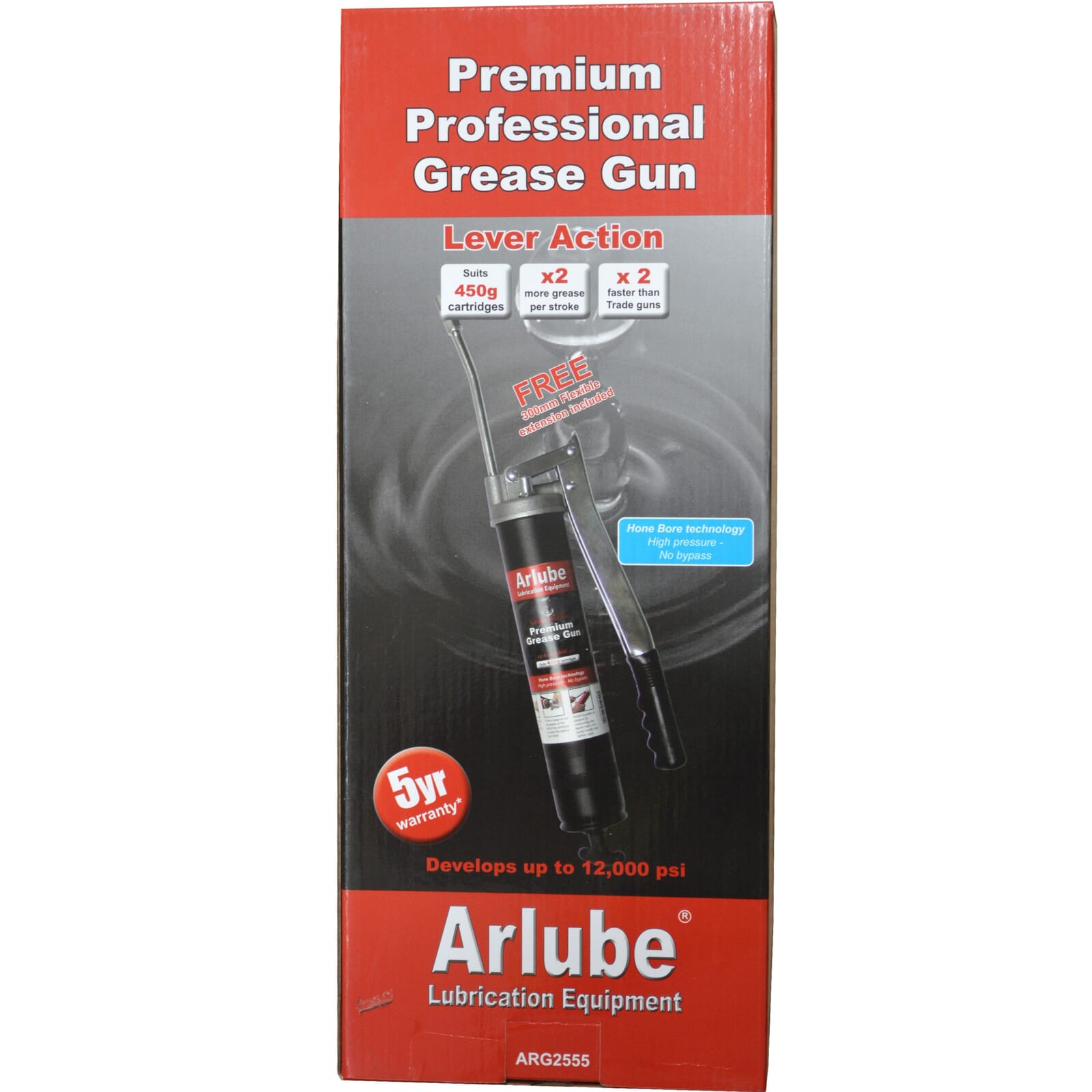 Arlube Grease Gun Cartridge/Bulk #ARG2555 450gm
