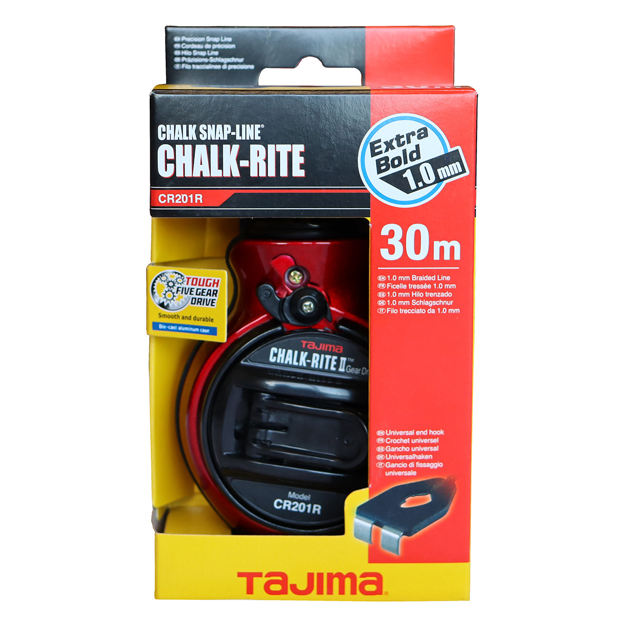 Tajima Gear-Drive Chalk Line 30M Cr201R