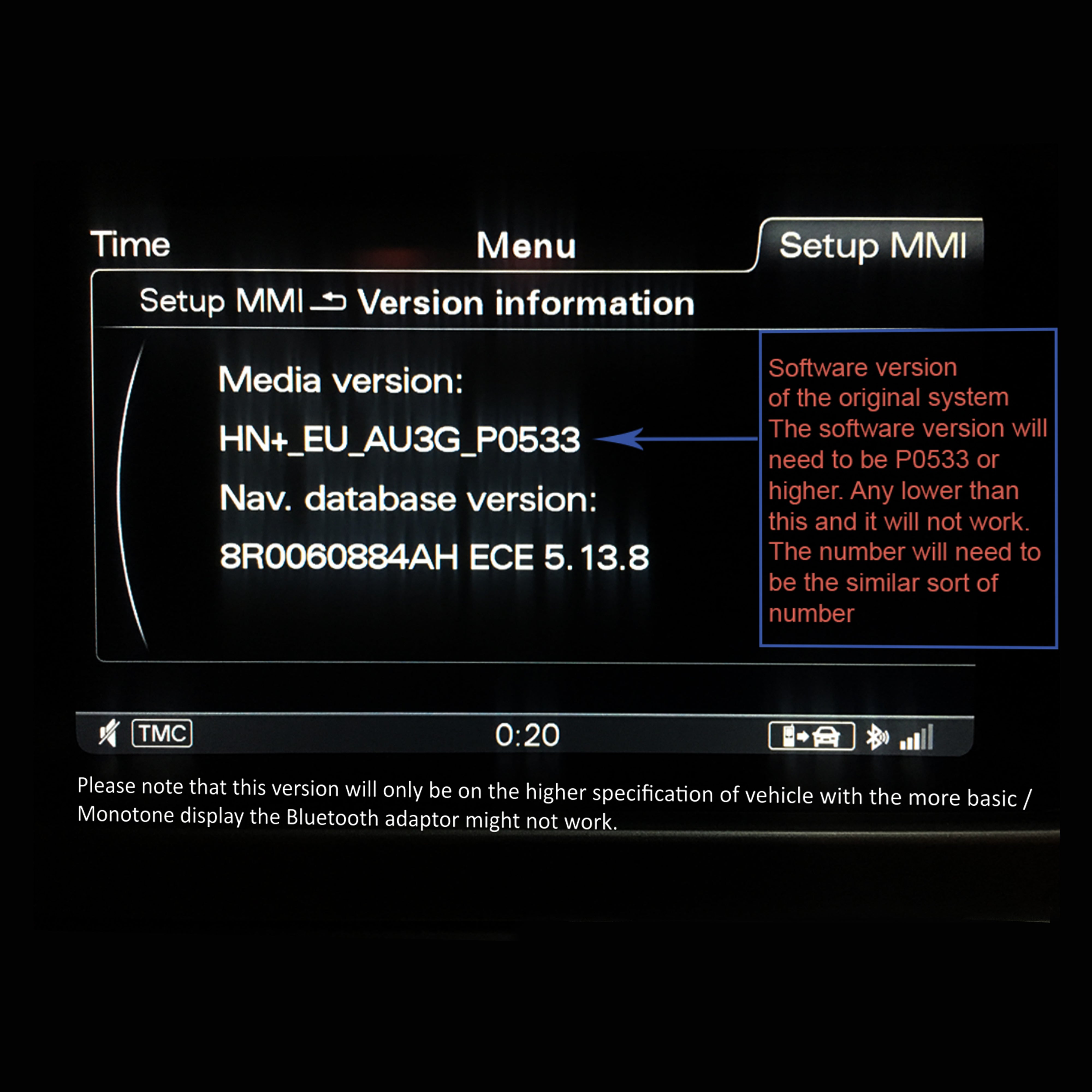 Bluetooth A2Dp Adapter Audi Ami Systems 2009 - 2017