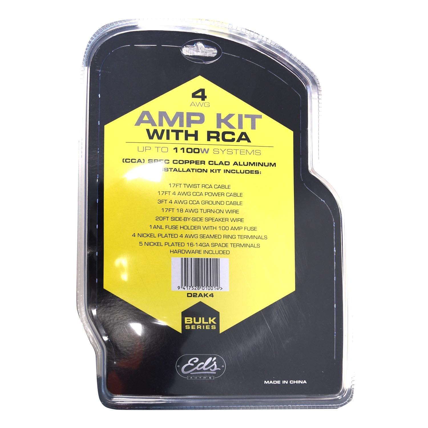 Eds Amp Kit 4Ga - R2 Anl Car Stereo Kit For Amplifier