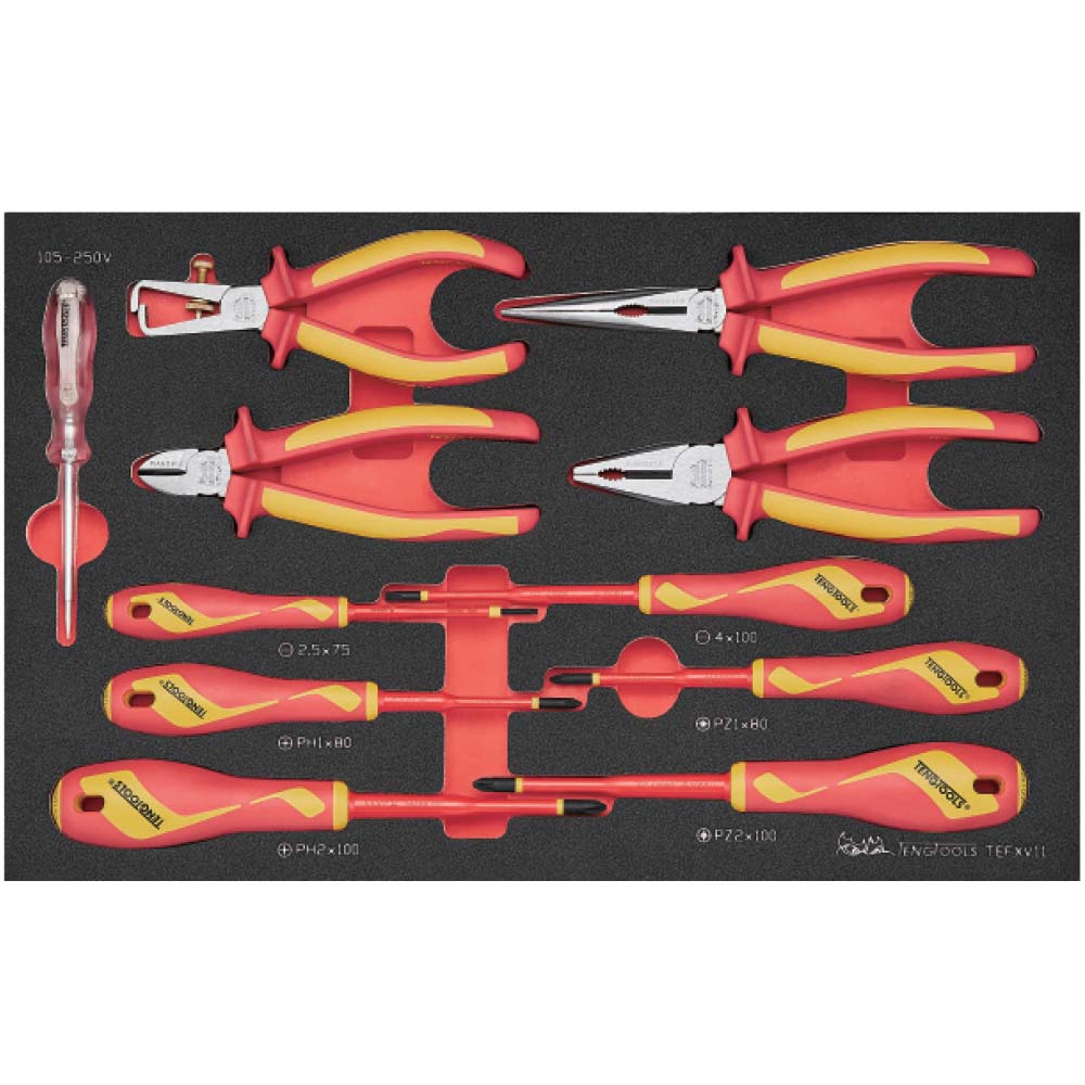 Teng 11Pc Plier And Screwdriver Set Insulated