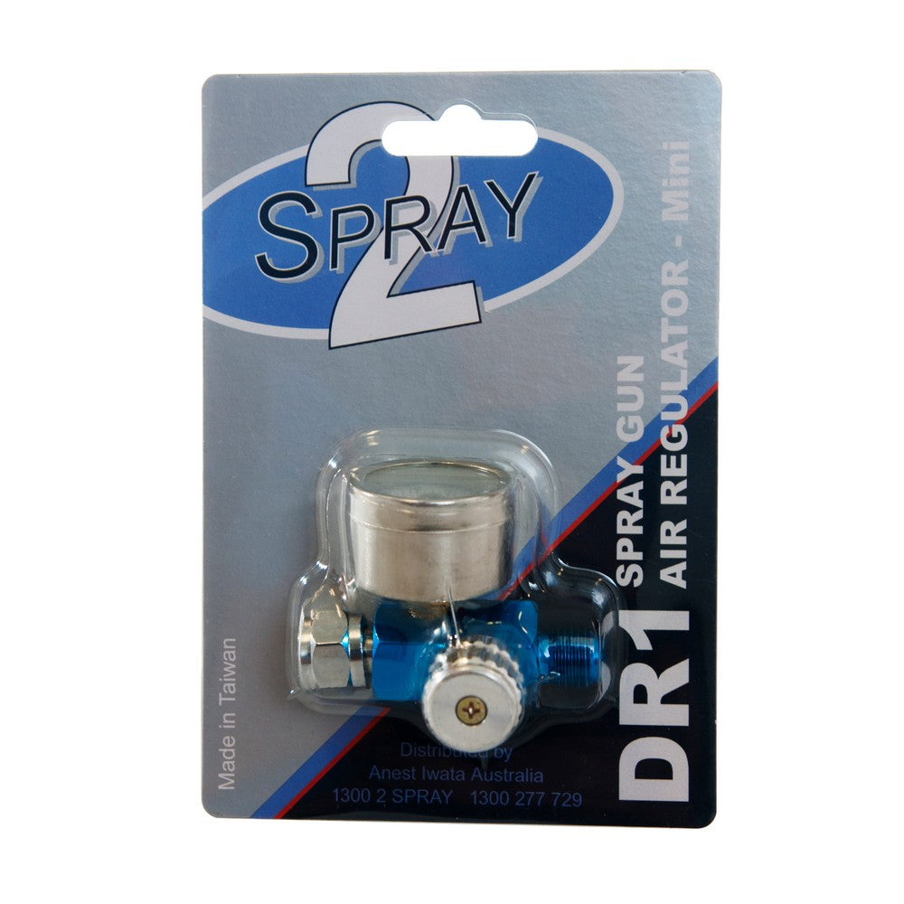 Iwata 2Spray Air Regulator Mini With Pressure Gauge