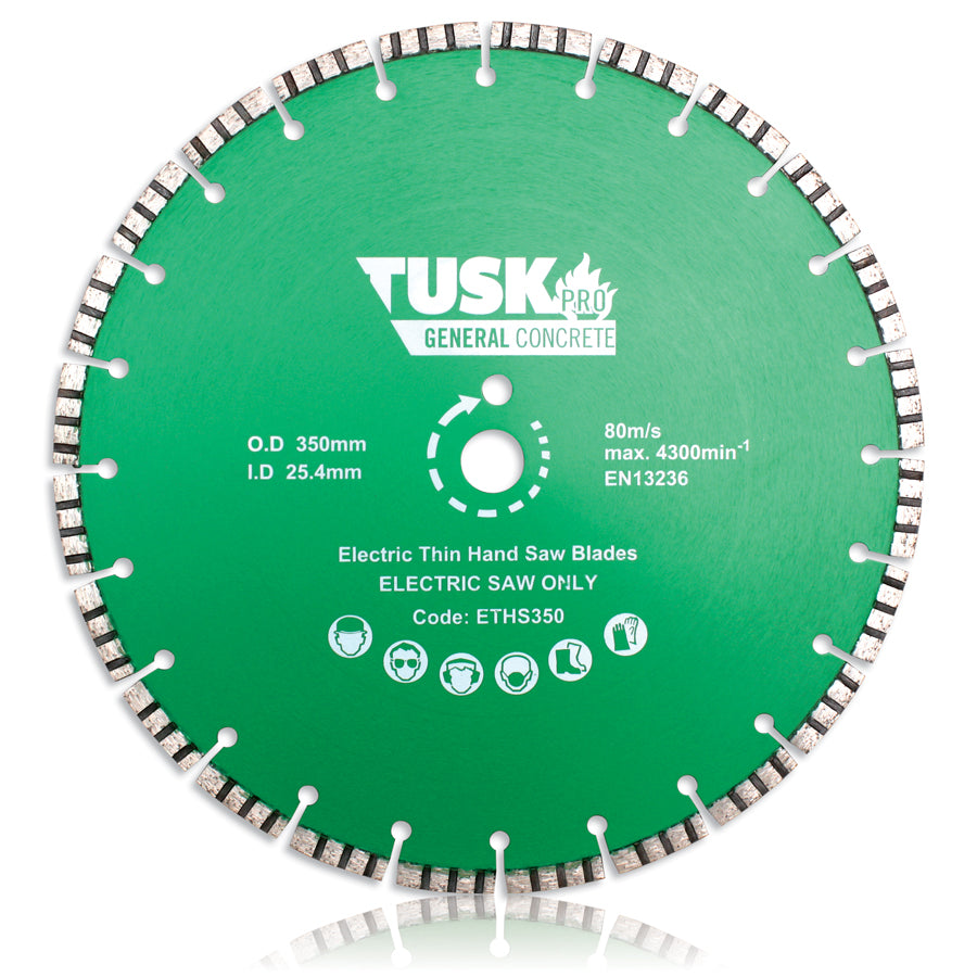 Tusk Electric Thin Hand Saw Blades - 350 X 2.2/1.6 X 10 X 25.4Ph