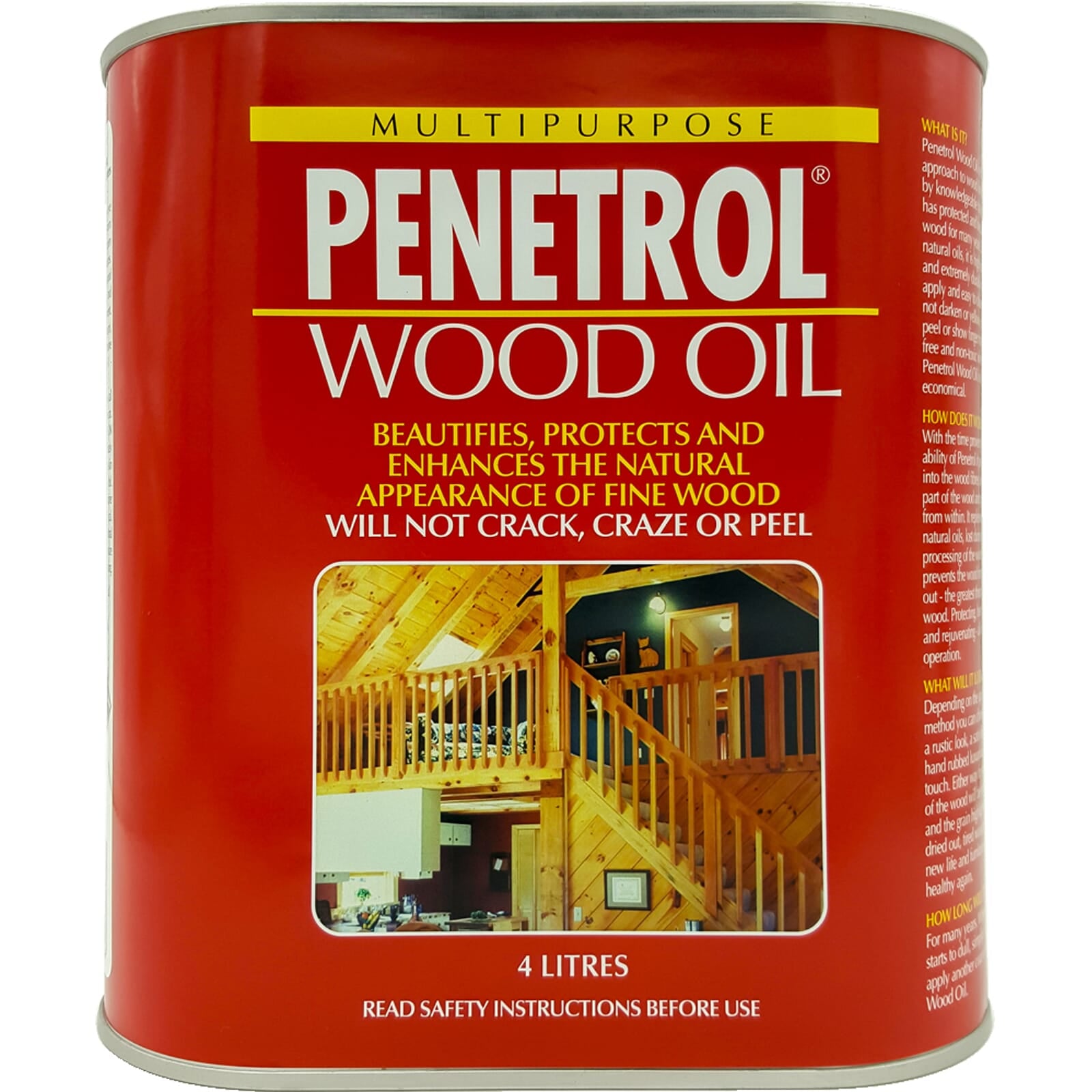 Flood Penetrol Wood Oil 4L (Red Can)