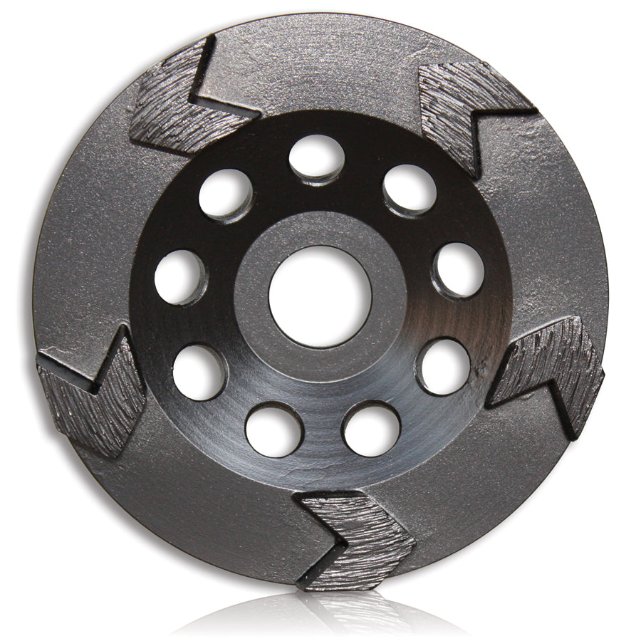 Tusk Arrow Cup Grinding Wheel - 125 X 8 X 5T X 22.23 Middle Bond 30/40