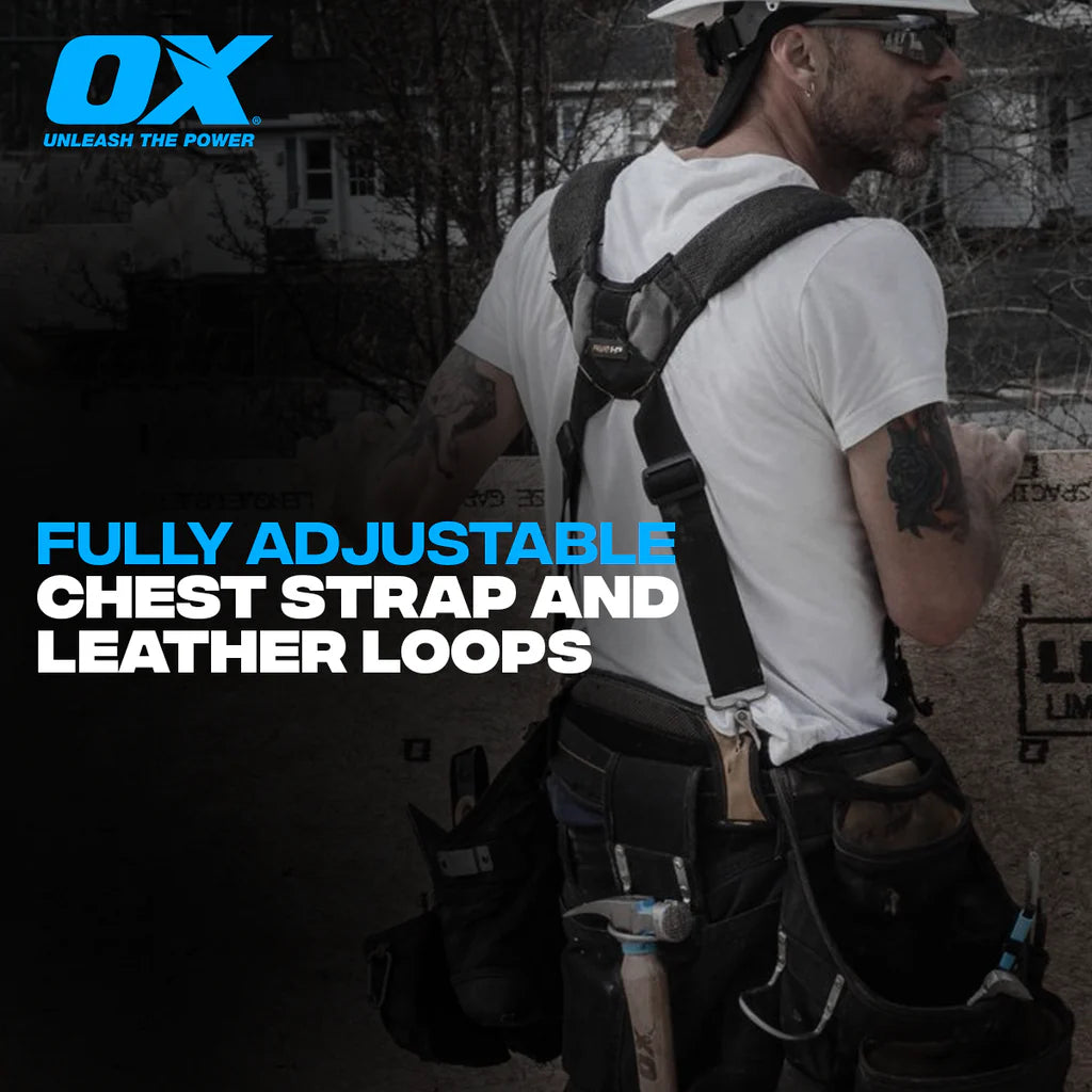 OX Padded Nylon/Leather Suspenders