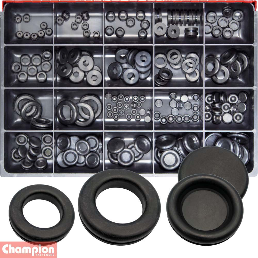 Champion Master Kit 172pc Rubber Grommet Asst