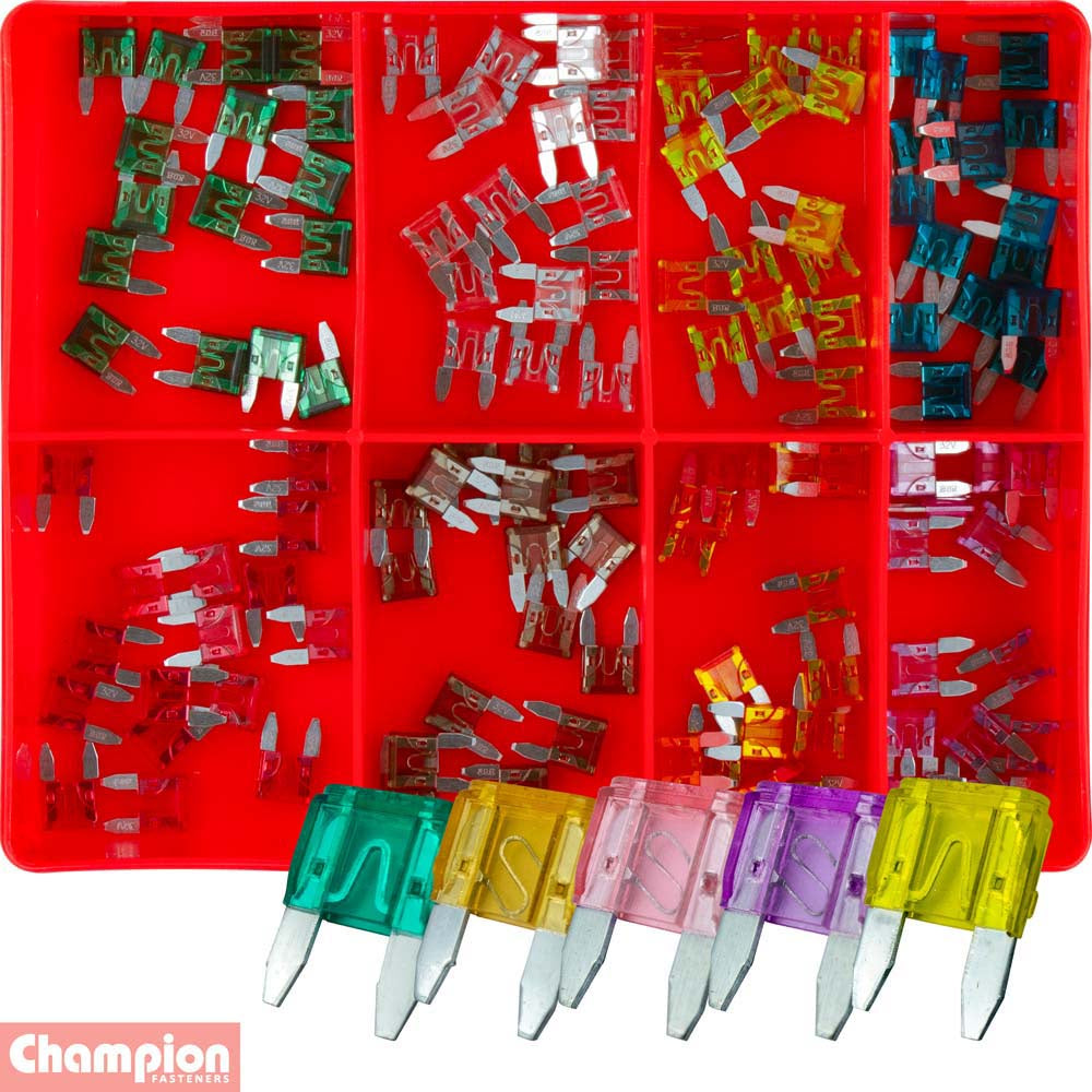 Champion 120pc Mini Blade Fuse Assortment - 3 To 30Amp