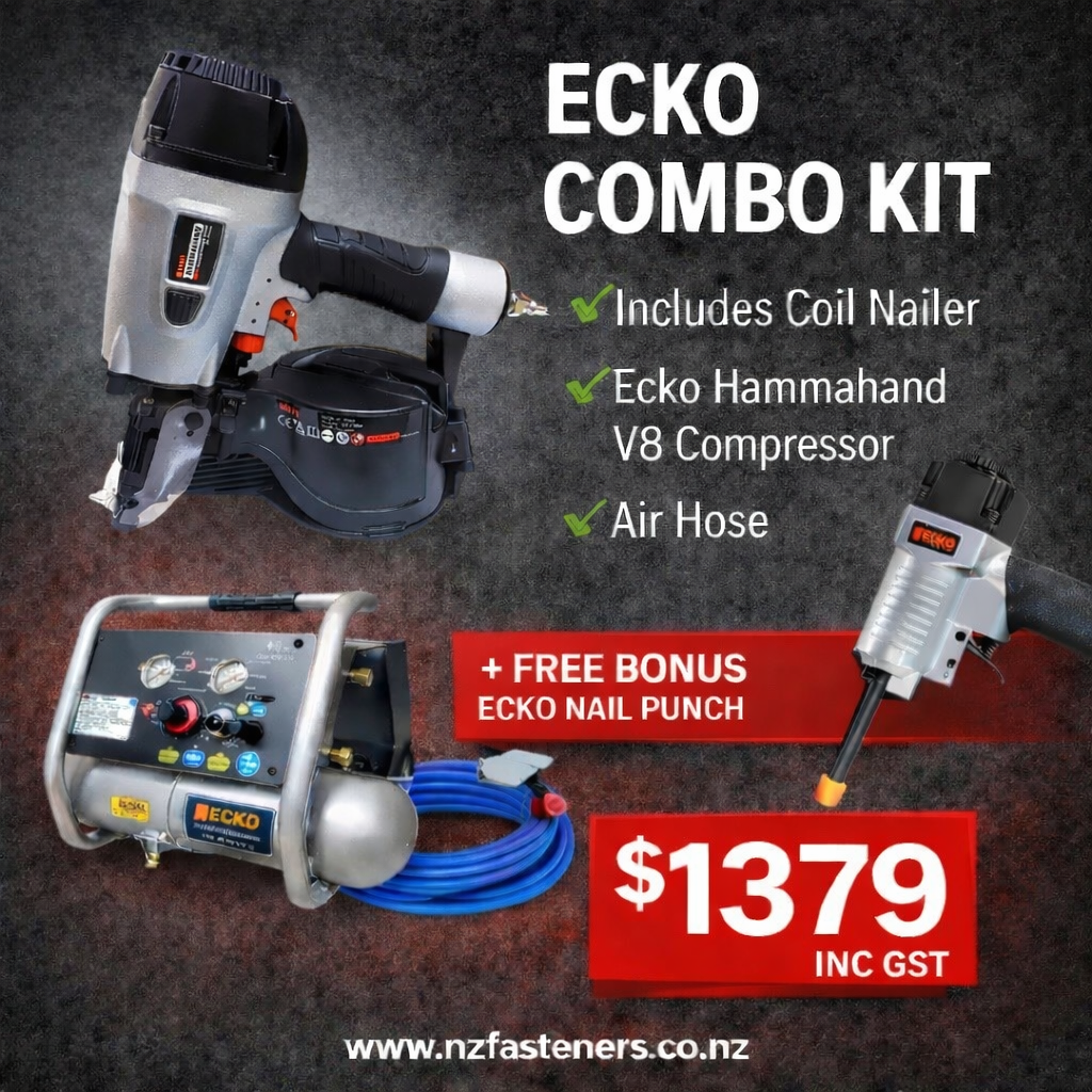 Ecko Multi Function Coil Nailer Kit & (Ecko X-Nose Hole Locator!!!!)