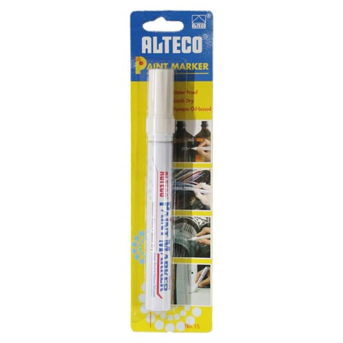 Alteco Paint Marker White Blister Pack