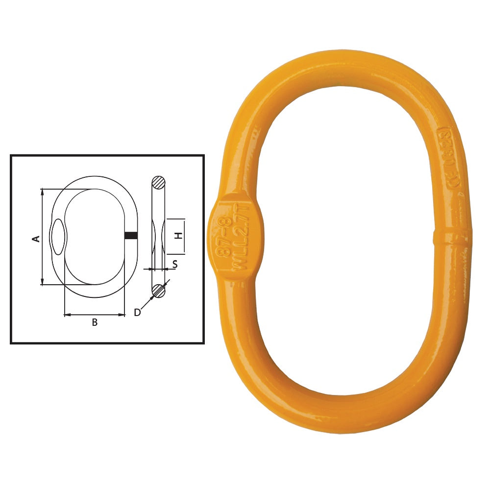 ITM G80 Recessed Enlarged Master Link-Oblong-13-16mm Chain