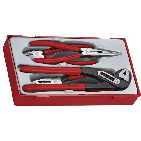 Teng 4Pc Mb Vinyl Grip Plier Set - Tc-Tray
