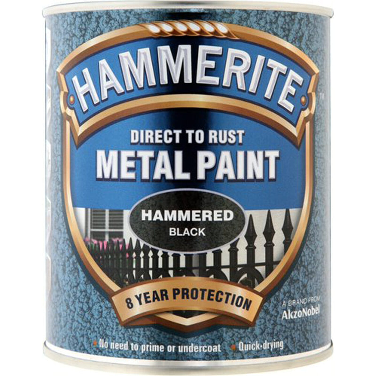 Hammerite Hammered 750 mL Black