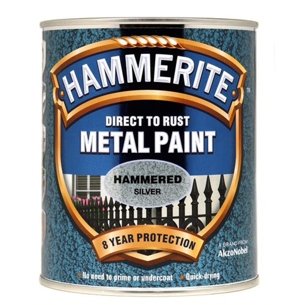 Hammerite Hammered 750 mL Silver