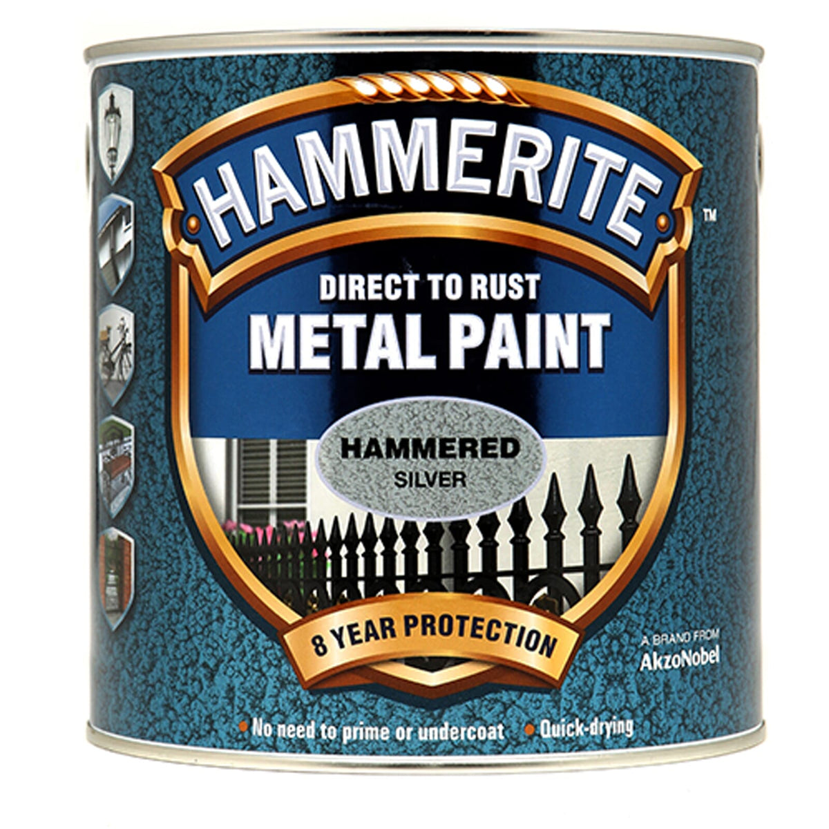 Hammerite Hammered 2.5 L Silver