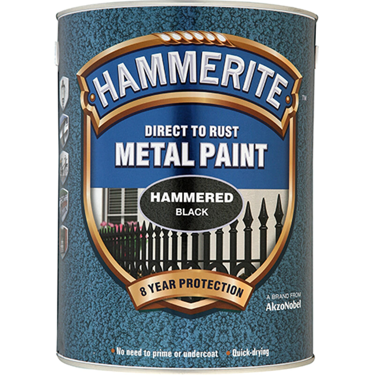 Hammerite Hammered 5 L Black