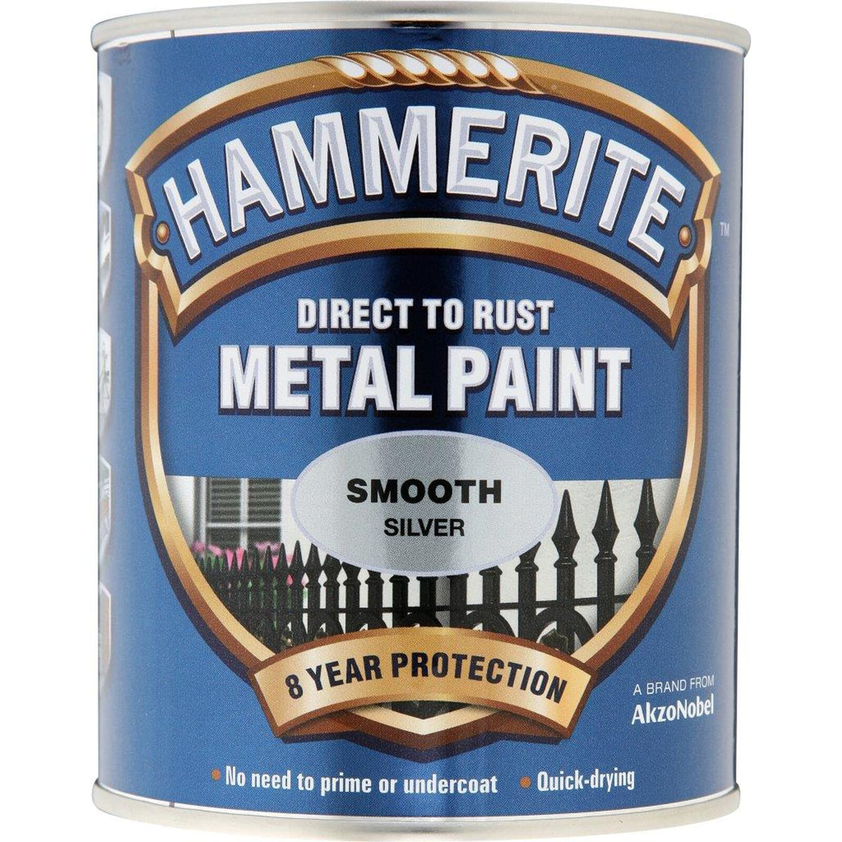 Hammerite Smooth 750 mL Silver