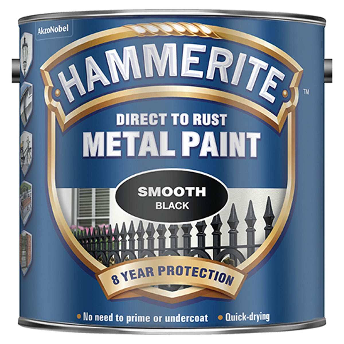 Hammerite Smooth 2.5 L Black