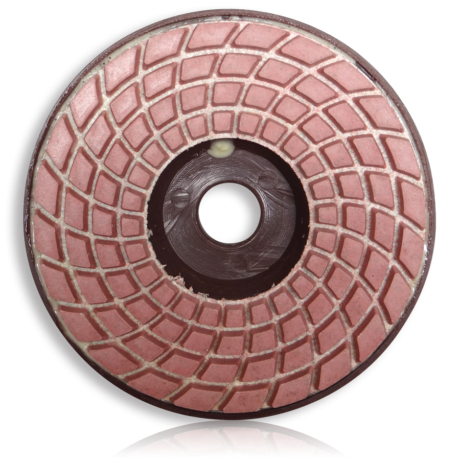 Tusk Polishing Pads With Plastic Backer 100Mm X 16Mm 100# Dry & Wet