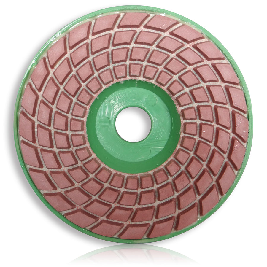 Tusk Polishing Pads With Plastic Backer 100Mm X 16Mm 200# Dry & Wet