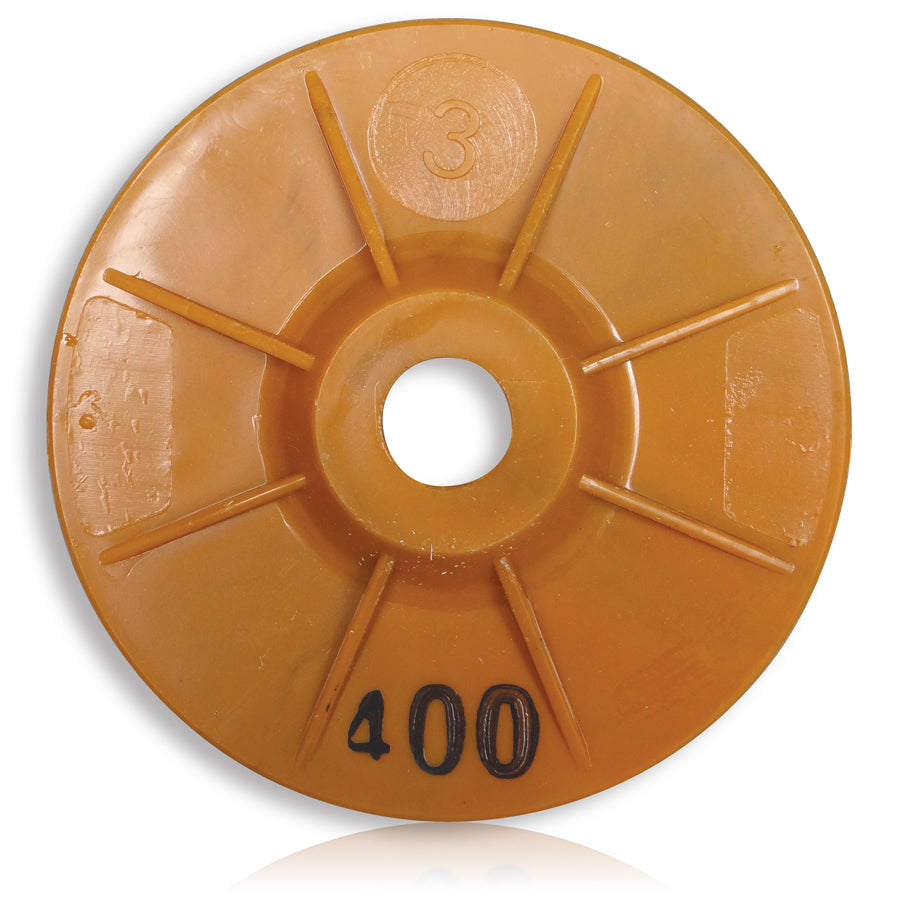 Tusk Polishing Pads With Plastic Backer 100Mm X 16Mm 400# Dry & Wet