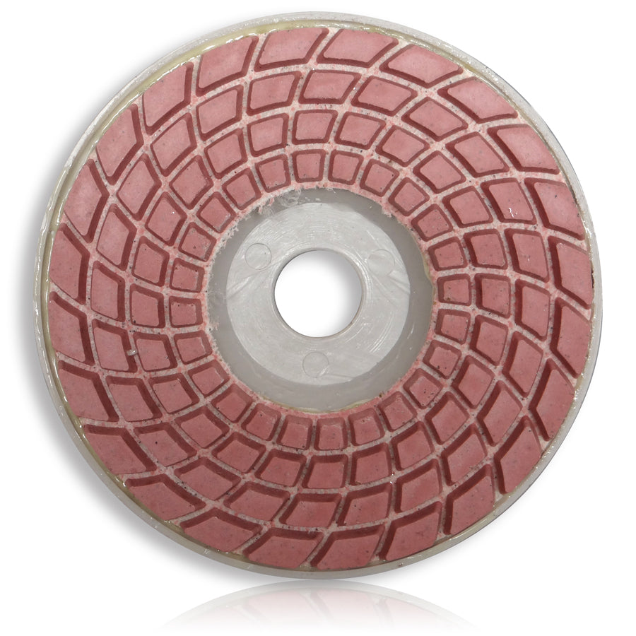 Tusk Polishing Pads With Plastic Backer 100Mm X 16Mm 50# Dry & Wet