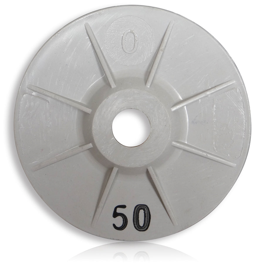 Tusk Polishing Pads With Plastic Backer 100Mm X 16Mm 50# Dry & Wet