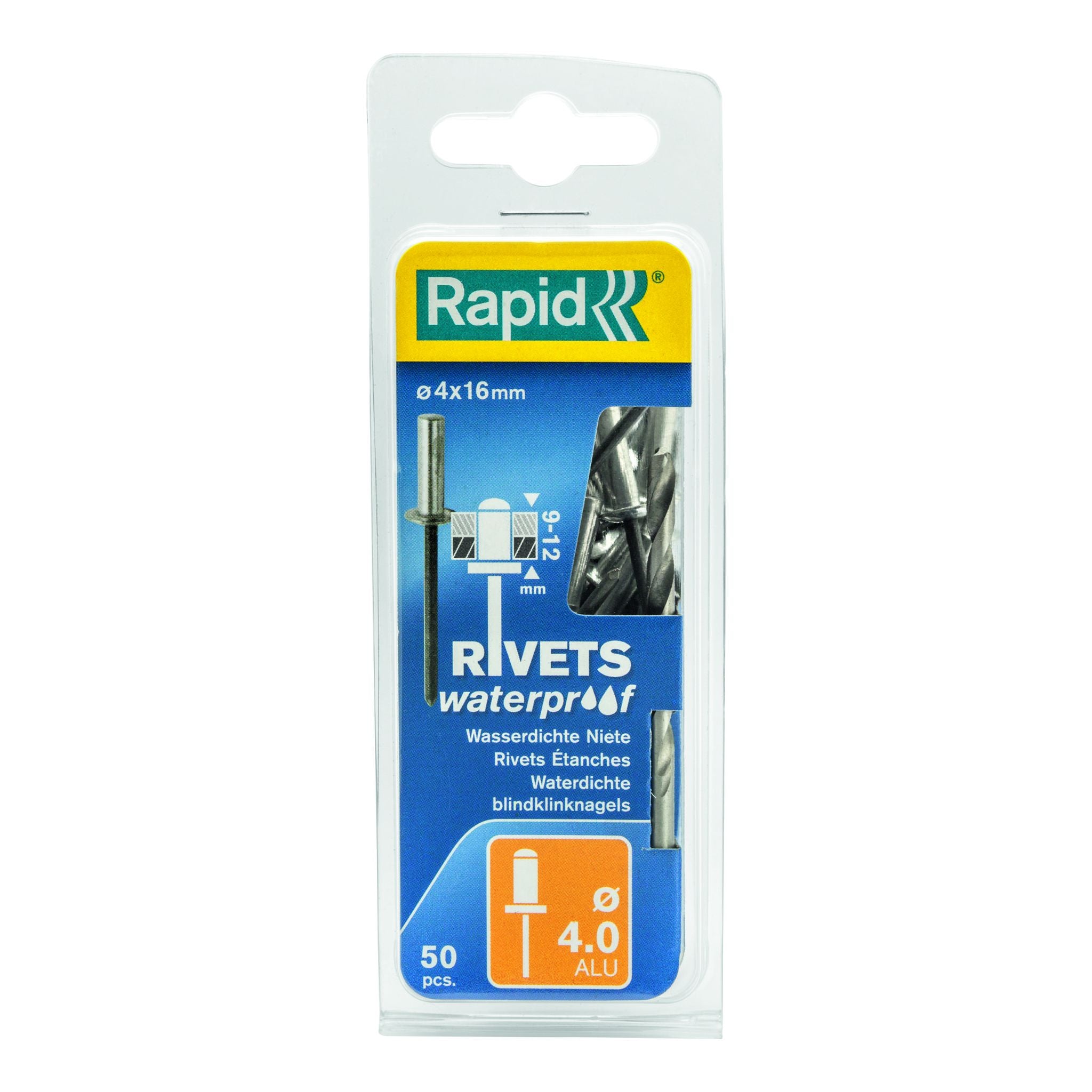 Rapid Rivets 4X16Mm Waterproof 50Pc