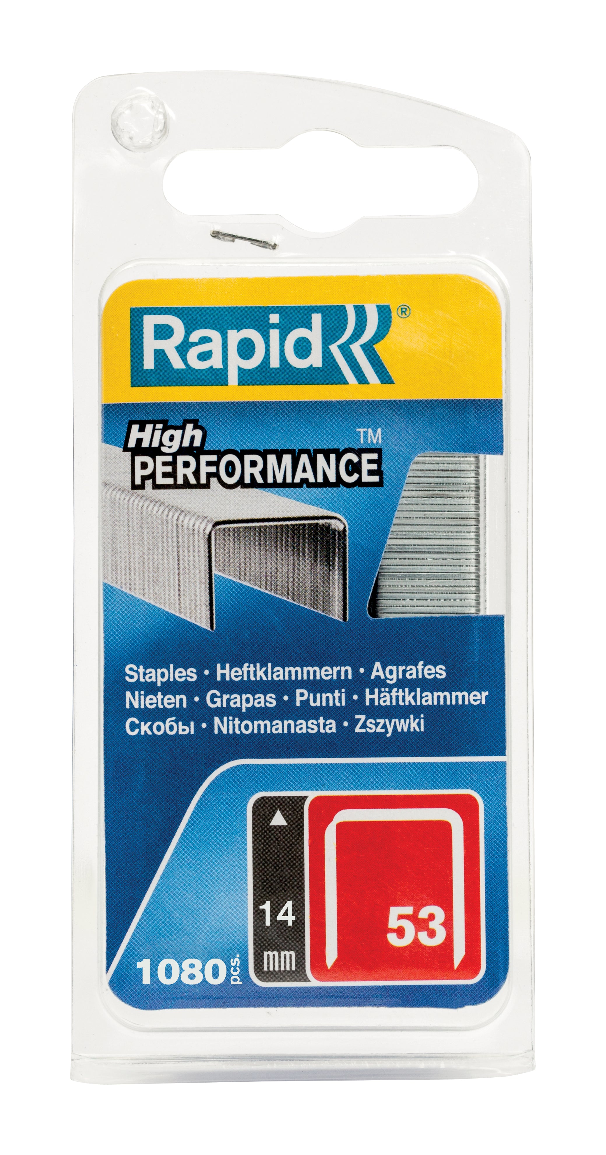 Rapid Staples 53/14Mm Mini Galv 1080Pk