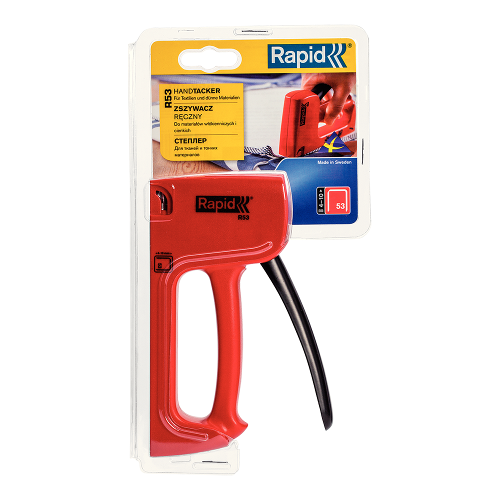 Rapid R53 Red Plastic Tacker Medium Duty