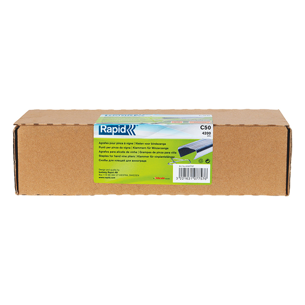 Rapid Vine Staples C50 Aluminium 4200